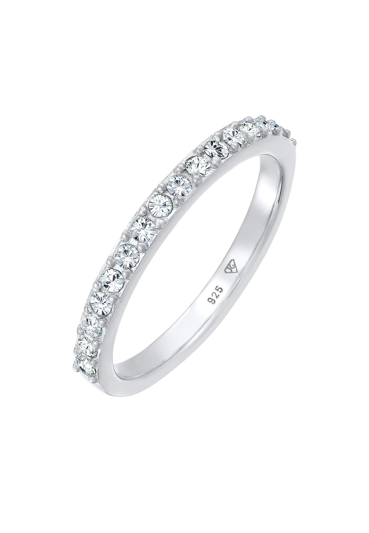 Ring Memoire Bandring Kristalle Damen Silber 58mm von Elli