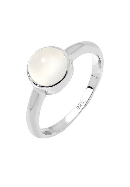 Ring Mondstein Damen Weiss 52mm von Elli