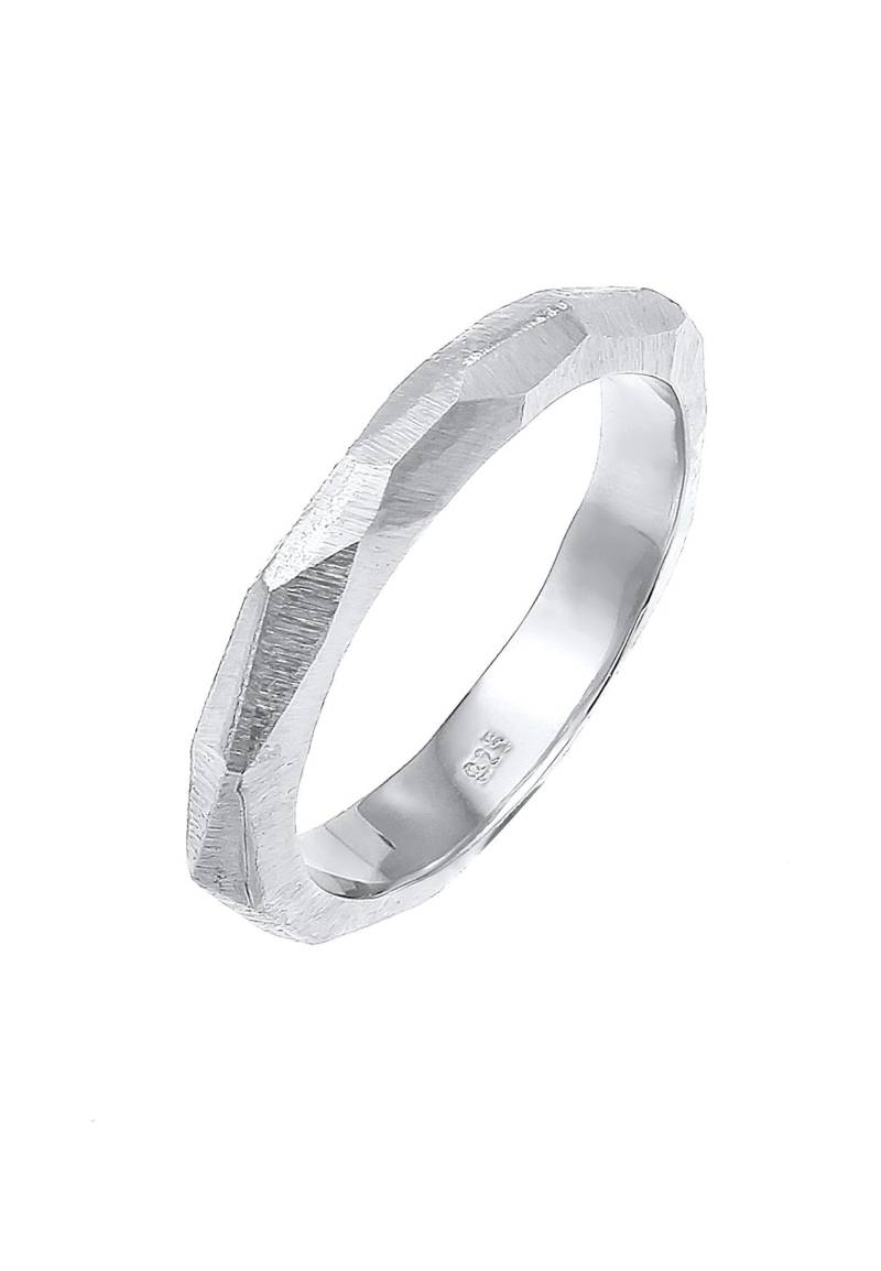 Ring Paarring Trauring Hochzeit Brushed Damen Silber 64mm von Elli