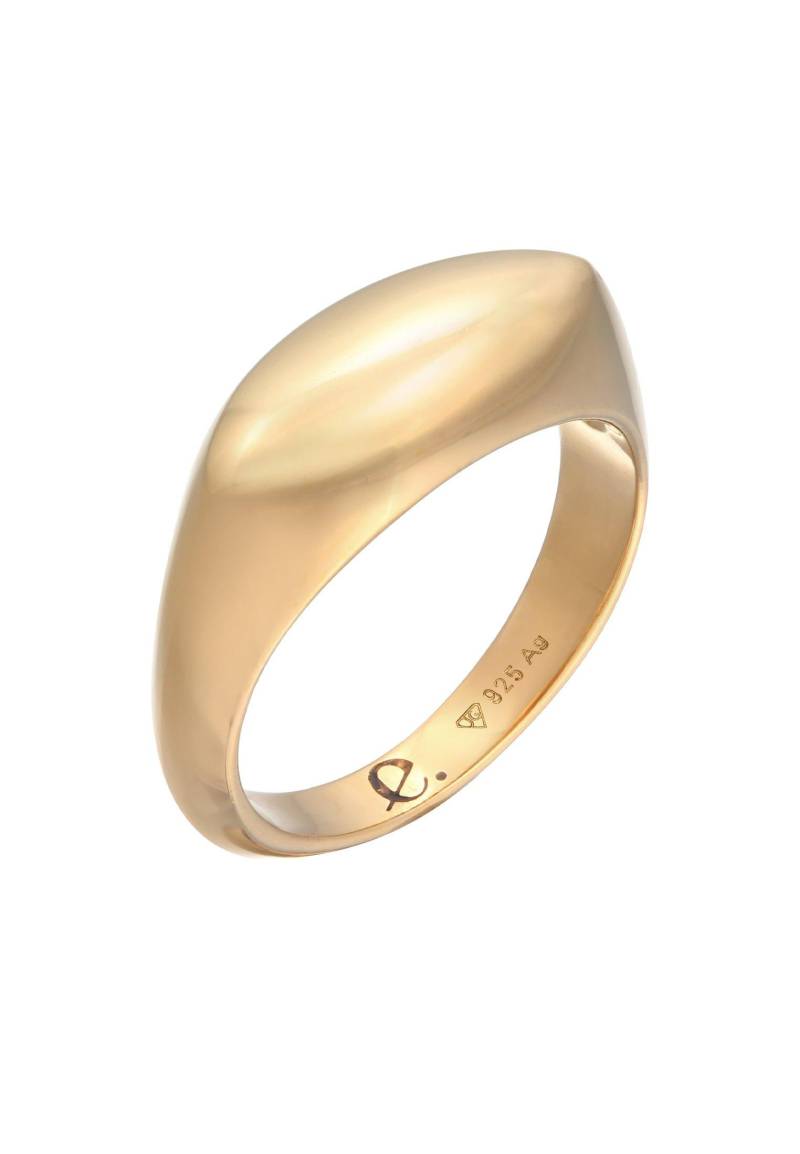 Ring Siegelring Marquise Design Damen Gold 52mm von Elli