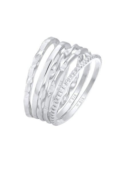 Ring Stapelringe Stacking 5er Set Damen Silber 52mm von Elli