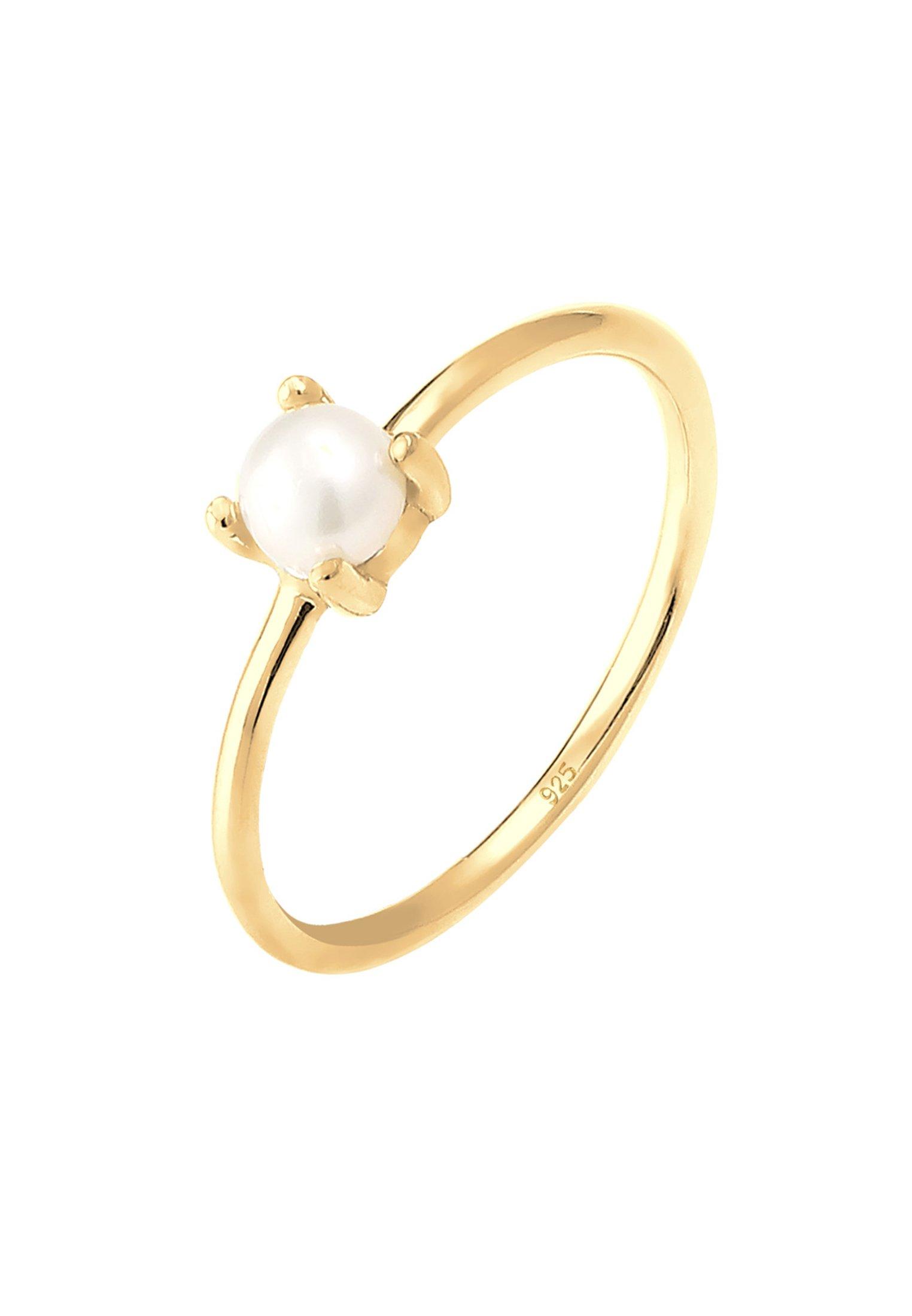 Ring Süsswasserperle Filigran Damen Gold 56mm von Elli