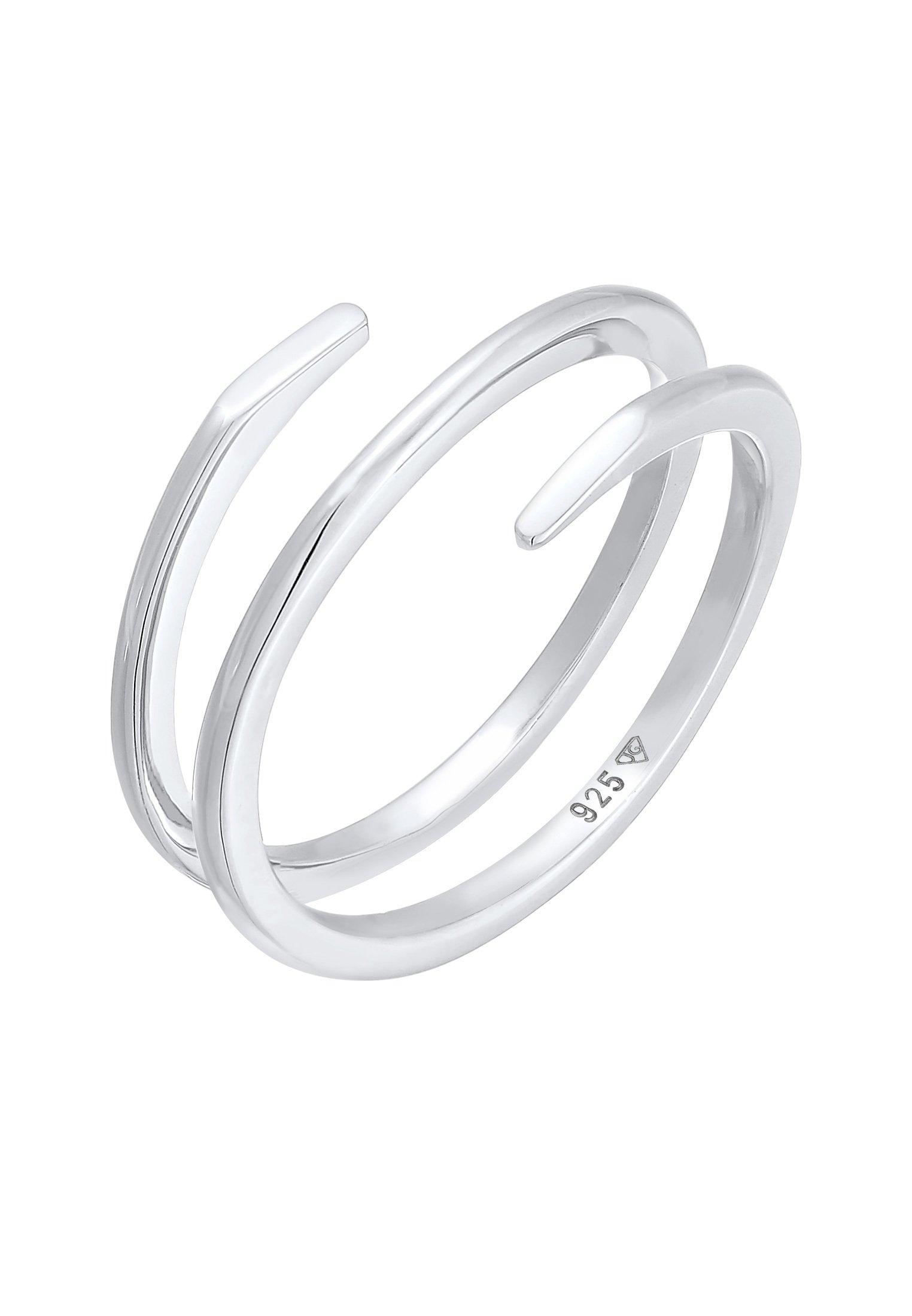 Ring Wickeldesign Damen Silber 52mm von Elli