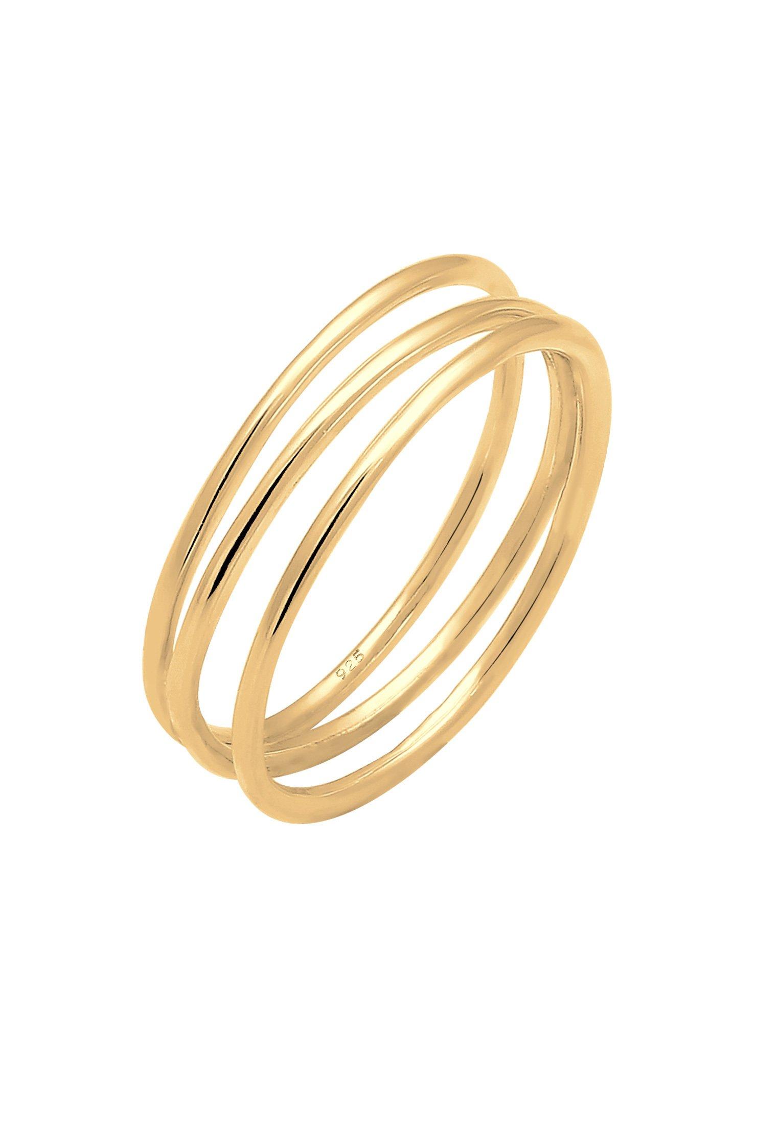 Ring Wickelring Filigran Blogger Trend Damen Gold 56mm von Elli