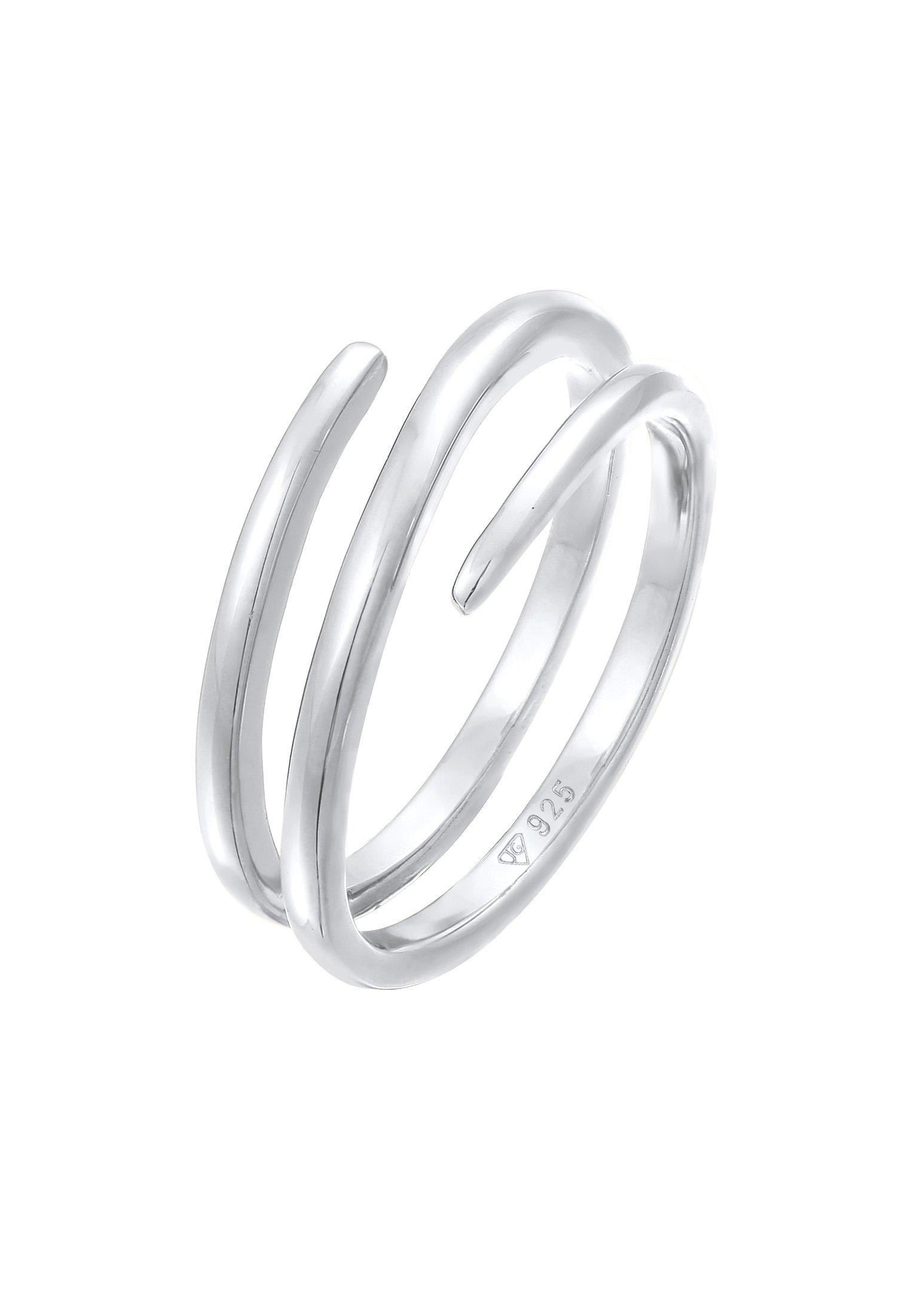 Ring Wickelring Statement Filigran Damen Silber 50mm von Elli