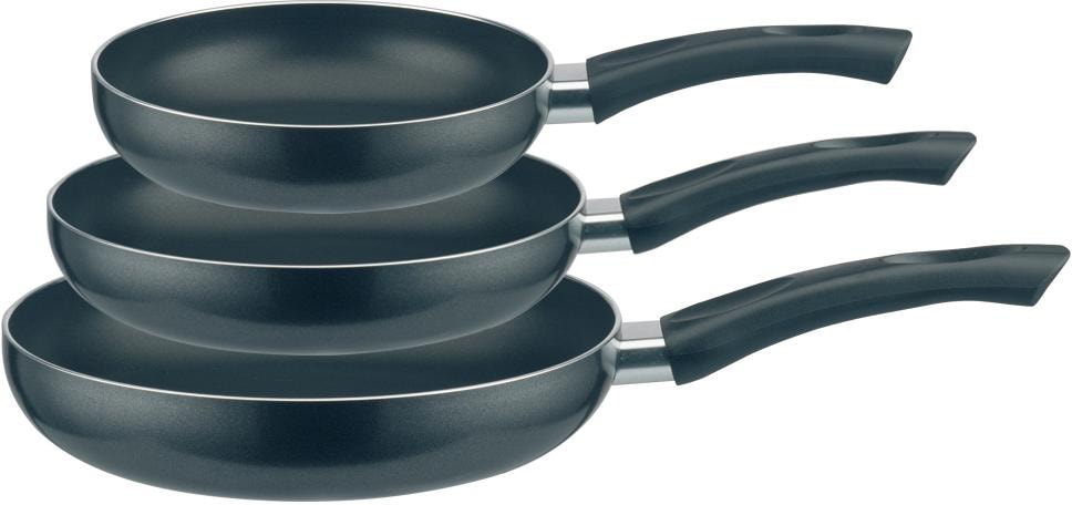 Elo Pfannen-Set »Ducto«, Aluminium, (Set, 3 tlg., je 1 Pfanne Ø 20/24/28 cm, H: 4,5/5,0/5,8 cm), Induktion von Elo