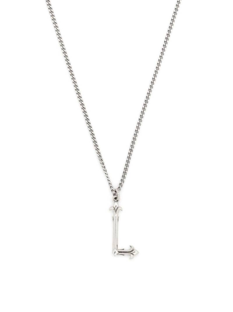 Emanuele Bicocchi Alphabet pendant necklace - Silver von Emanuele Bicocchi