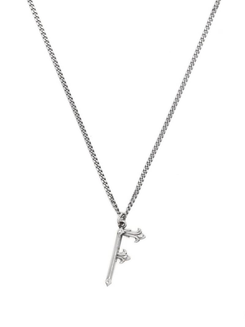 Emanuele Bicocchi Alphabet pendant necklace - Silver von Emanuele Bicocchi