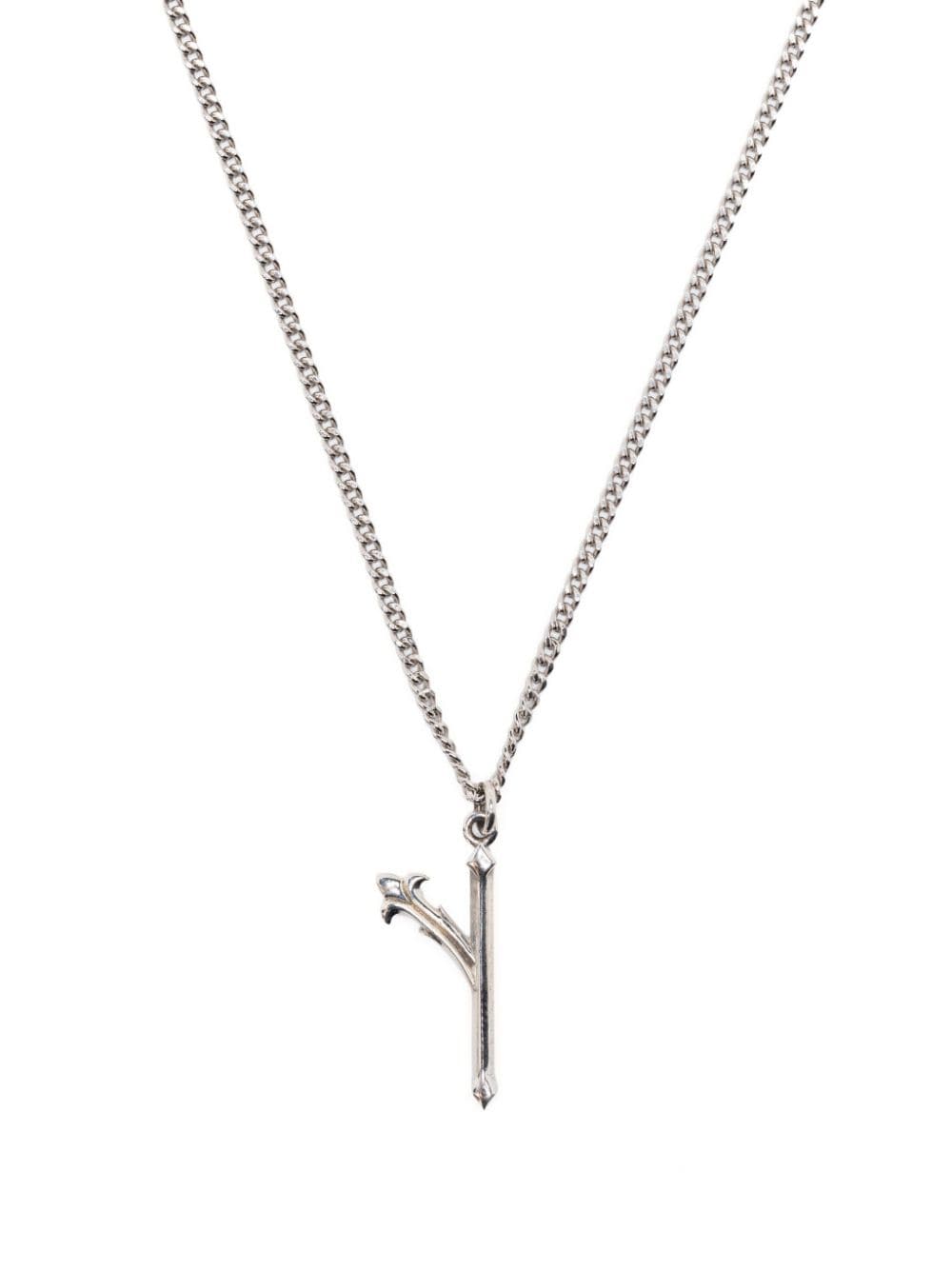 Emanuele Bicocchi Alphabet pendant necklace - Silver von Emanuele Bicocchi