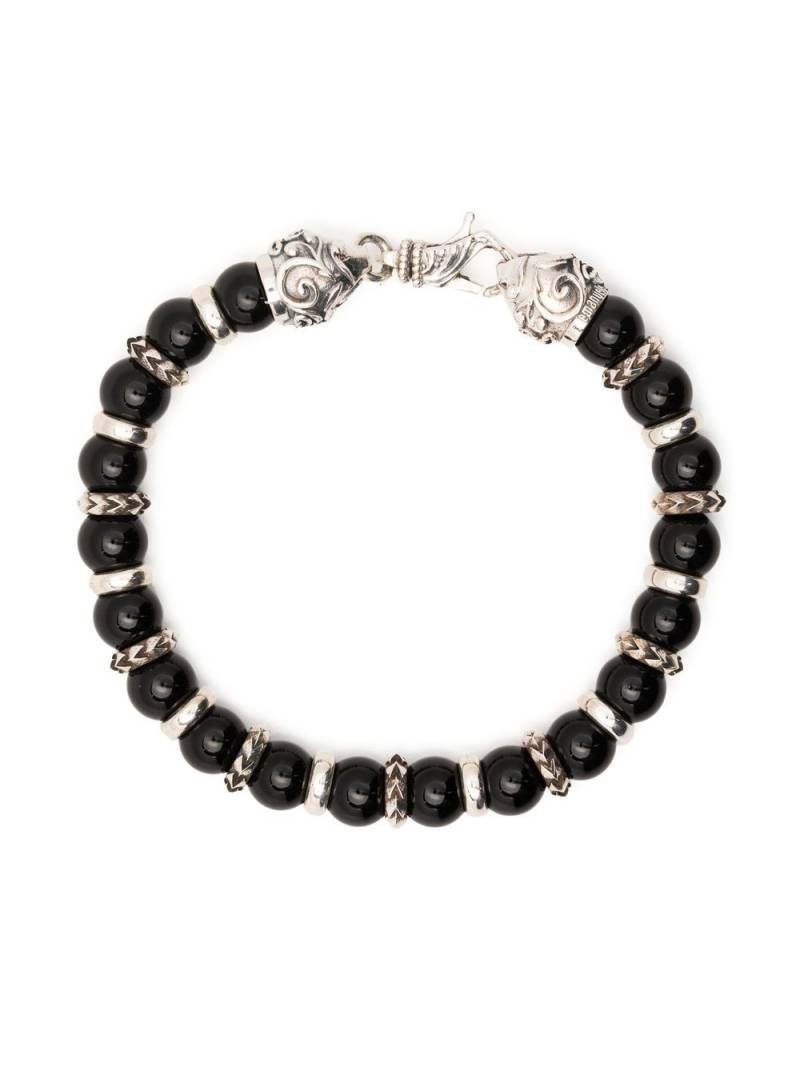 Emanuele Bicocchi Arabesque Beaded bracelet - Black von Emanuele Bicocchi