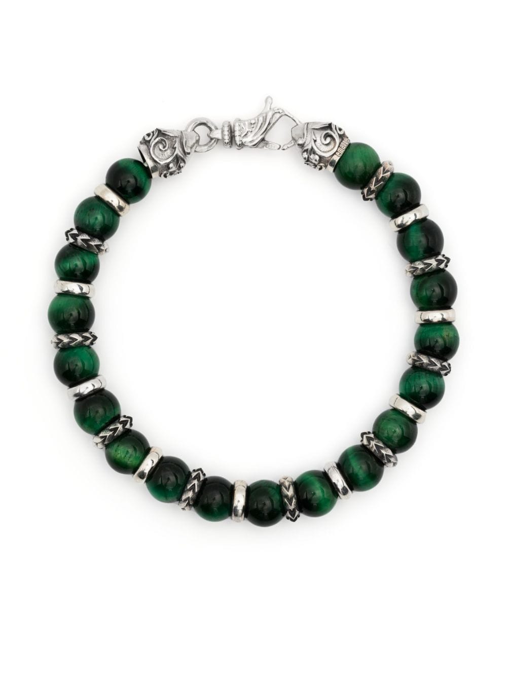 Emanuele Bicocchi Arabesque beaded bracelet - Green von Emanuele Bicocchi