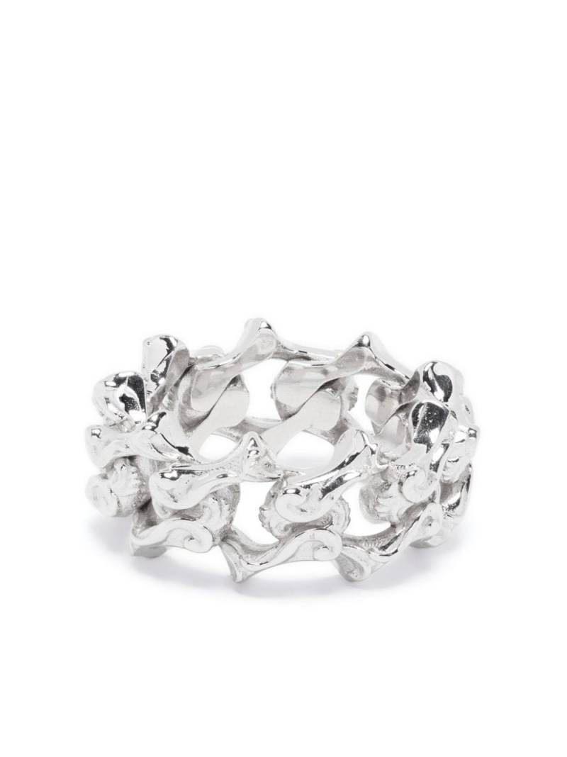 Emanuele Bicocchi Arabesque chain-link ring - Silver von Emanuele Bicocchi