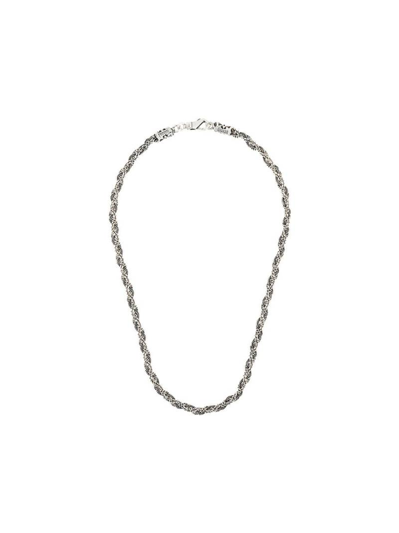 Emanuele Bicocchi Braided necklace - Silver von Emanuele Bicocchi