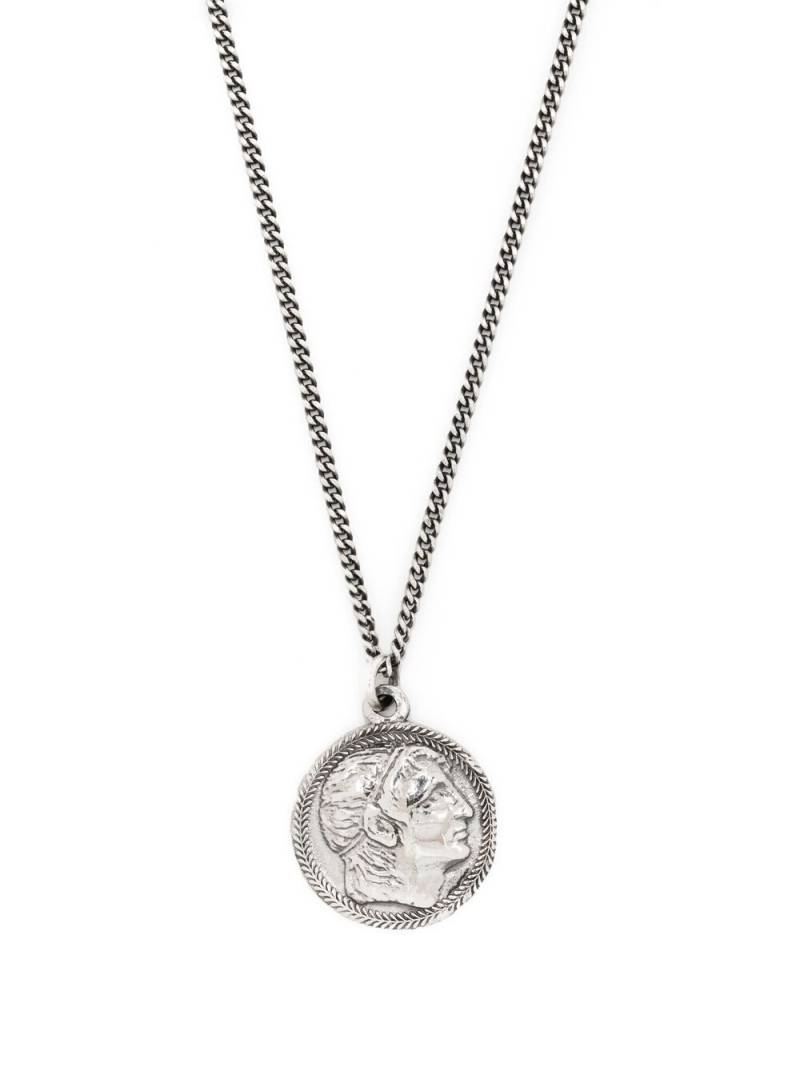 Emanuele Bicocchi Ceasar coin pendant necklace - Silver von Emanuele Bicocchi