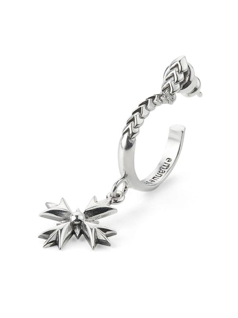 Emanuele Bicocchi Crest hoop earring - Silver von Emanuele Bicocchi