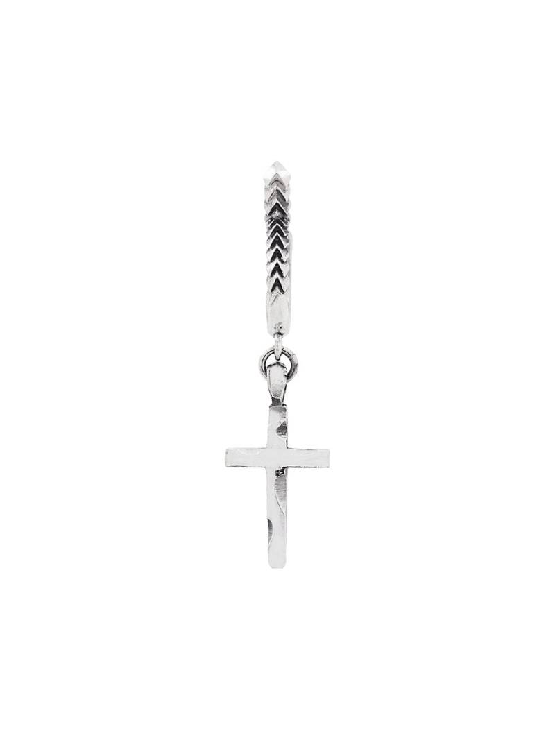 Emanuele Bicocchi Cross earring - Silver von Emanuele Bicocchi