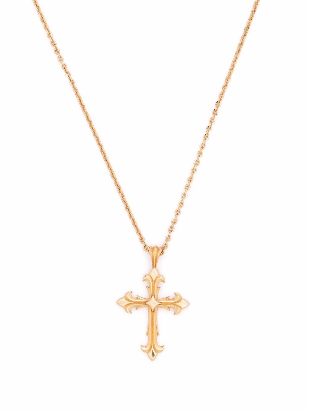 Emanuele Bicocchi Fleury Cross pendant necklace - Gold von Emanuele Bicocchi