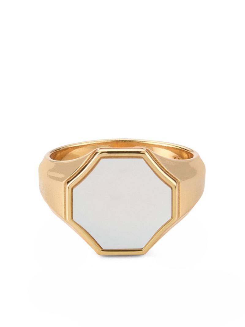 Emanuele Bicocchi Hex signet ring - Gold von Emanuele Bicocchi