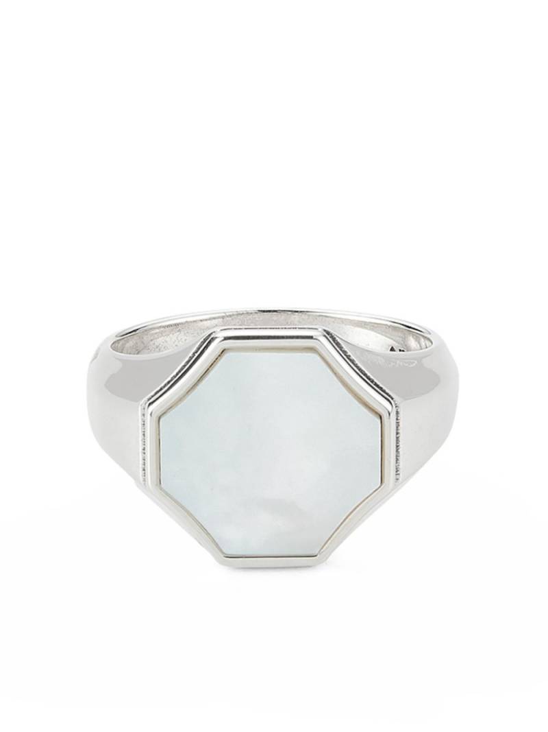 Emanuele Bicocchi Hex signet ring - Silver von Emanuele Bicocchi