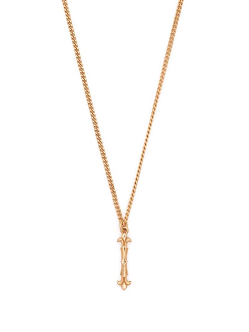 Emanuele Bicocchi I letter-pendant chain necklace - Gold von Emanuele Bicocchi