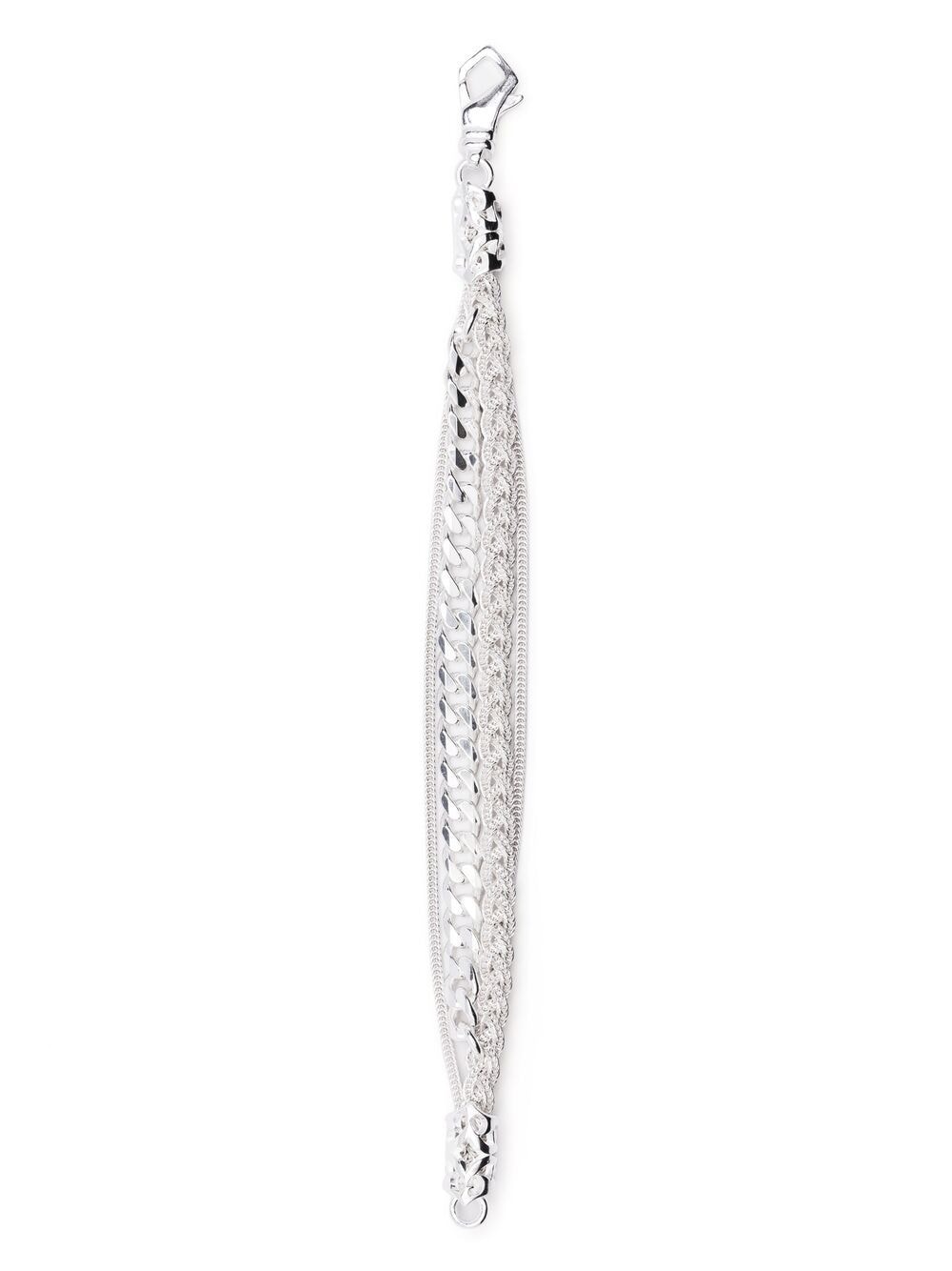 Emanuele Bicocchi Ice braided bracelet - Silver von Emanuele Bicocchi