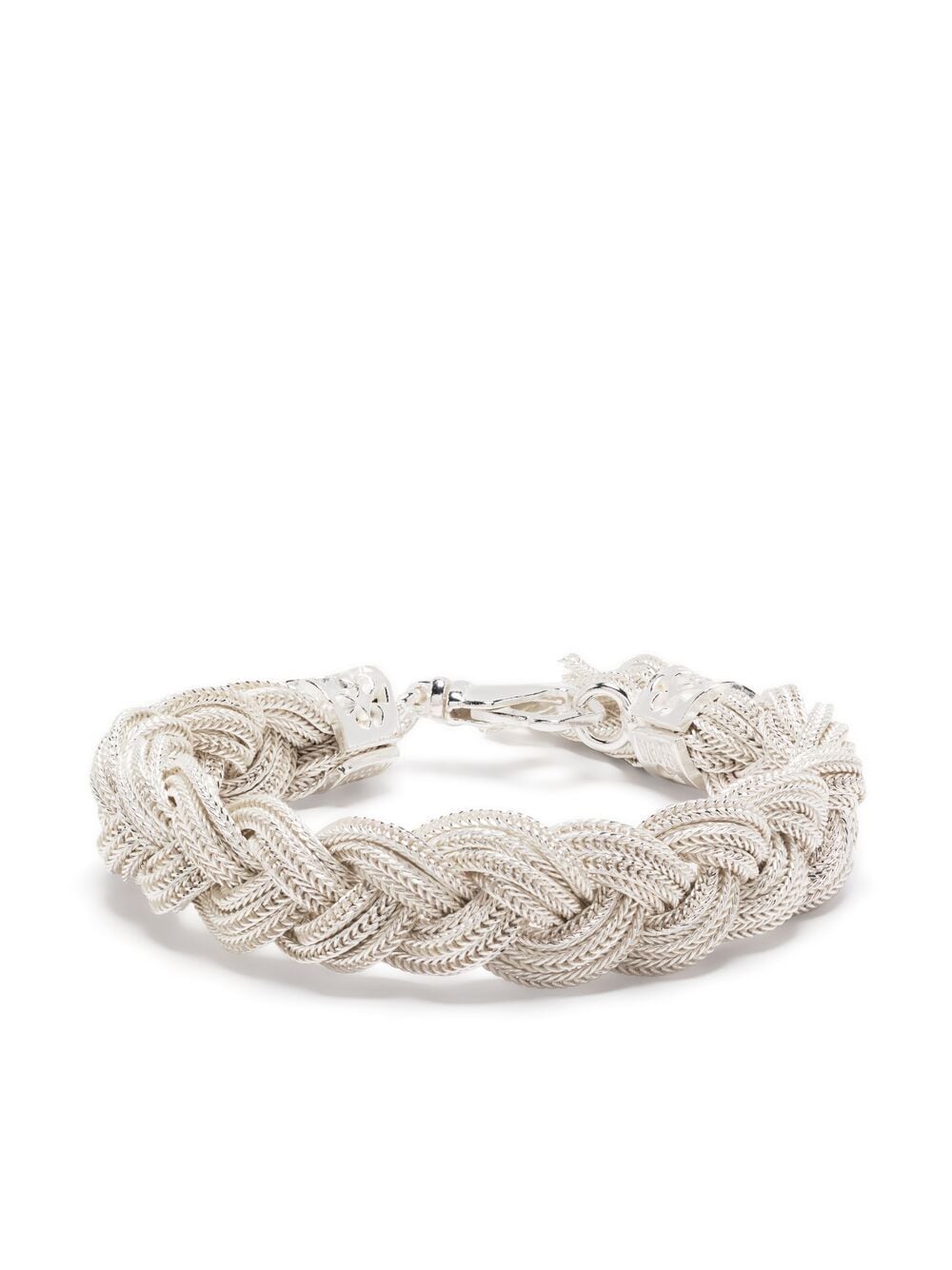 Emanuele Bicocchi Ice braided bracelet - White von Emanuele Bicocchi