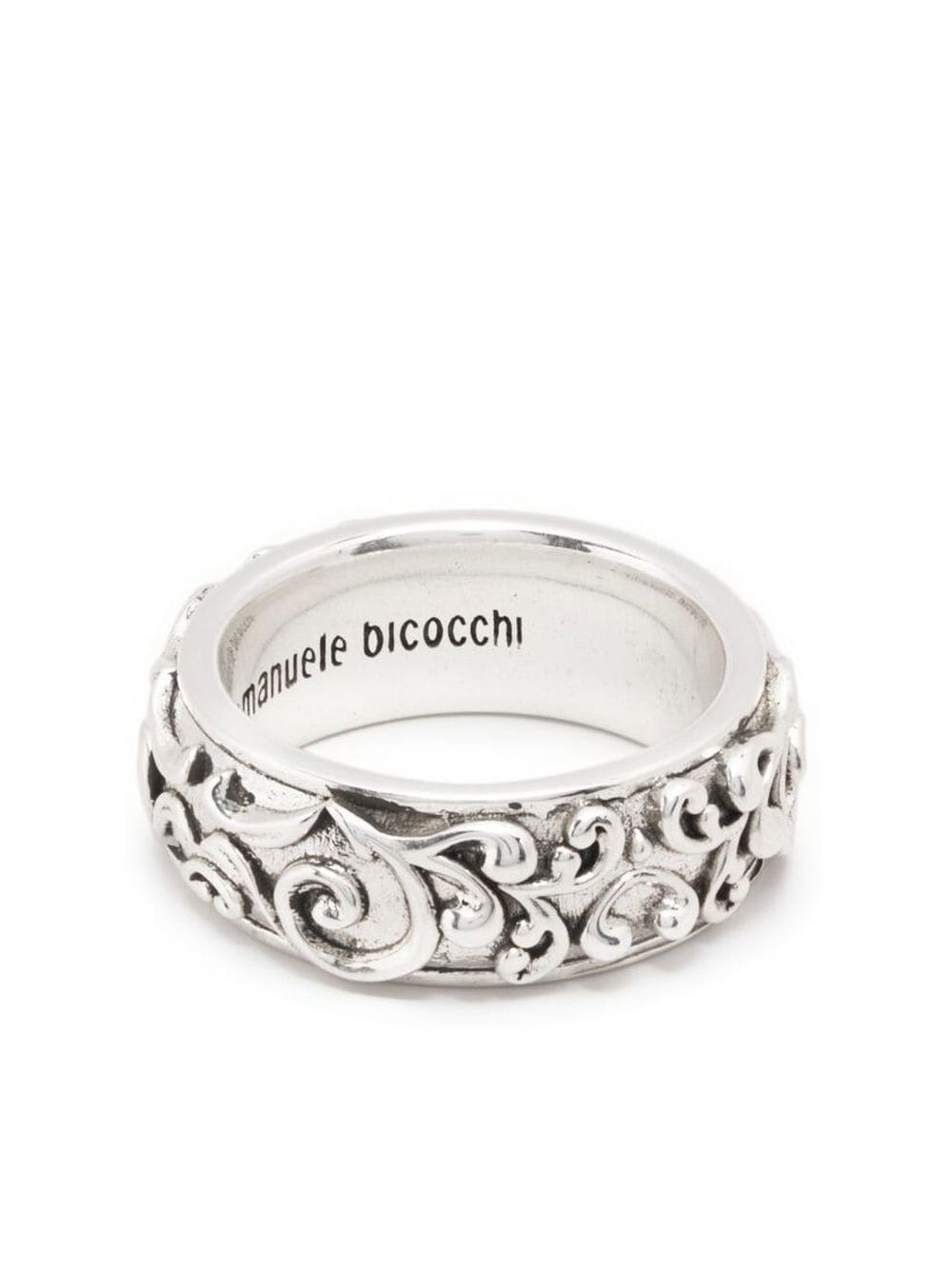 Emanuele Bicocchi Large Arabesque band ring - Silver von Emanuele Bicocchi