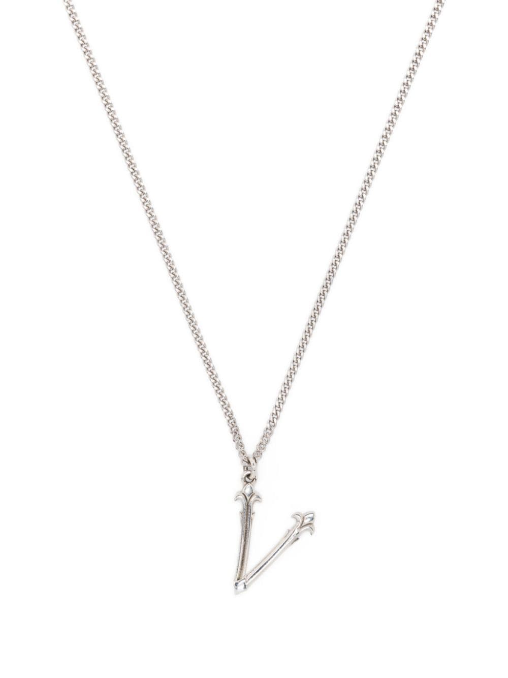 Emanuele Bicocchi alphabet pendant necklace - Silver von Emanuele Bicocchi