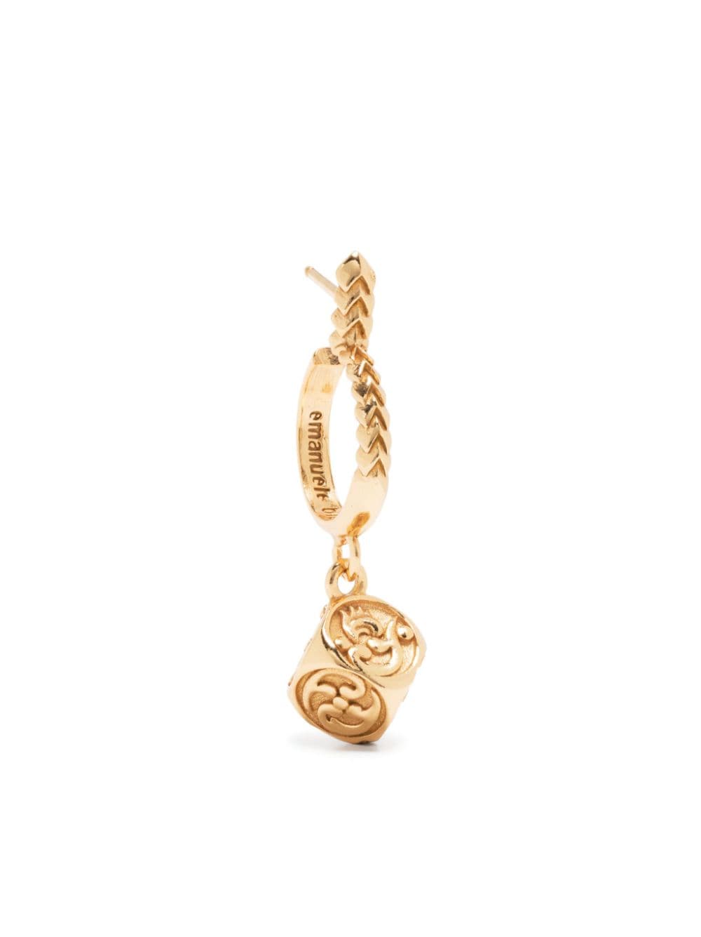 Emanuele Bicocchi arabesque dice single earring - Gold von Emanuele Bicocchi