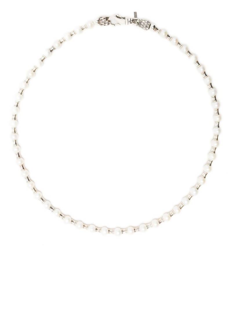 Emanuele Bicocchi bead-embellished pearl necklace - Silver von Emanuele Bicocchi