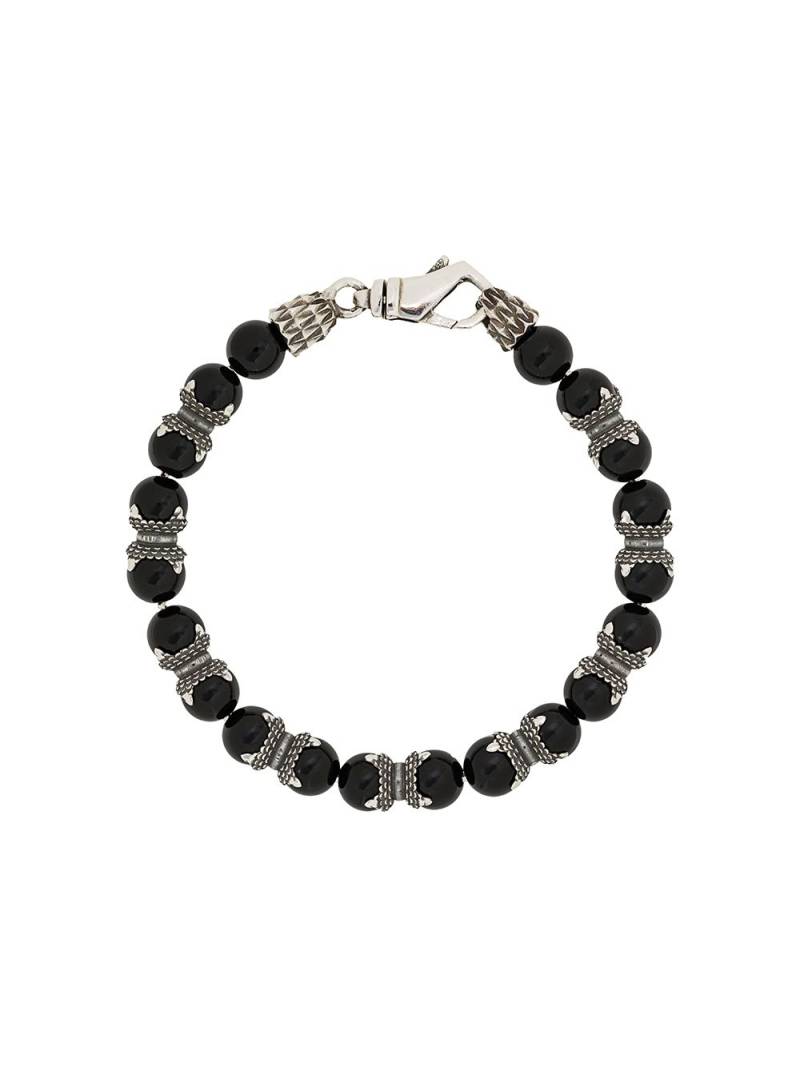 Emanuele Bicocchi beaded bracelet - Black von Emanuele Bicocchi