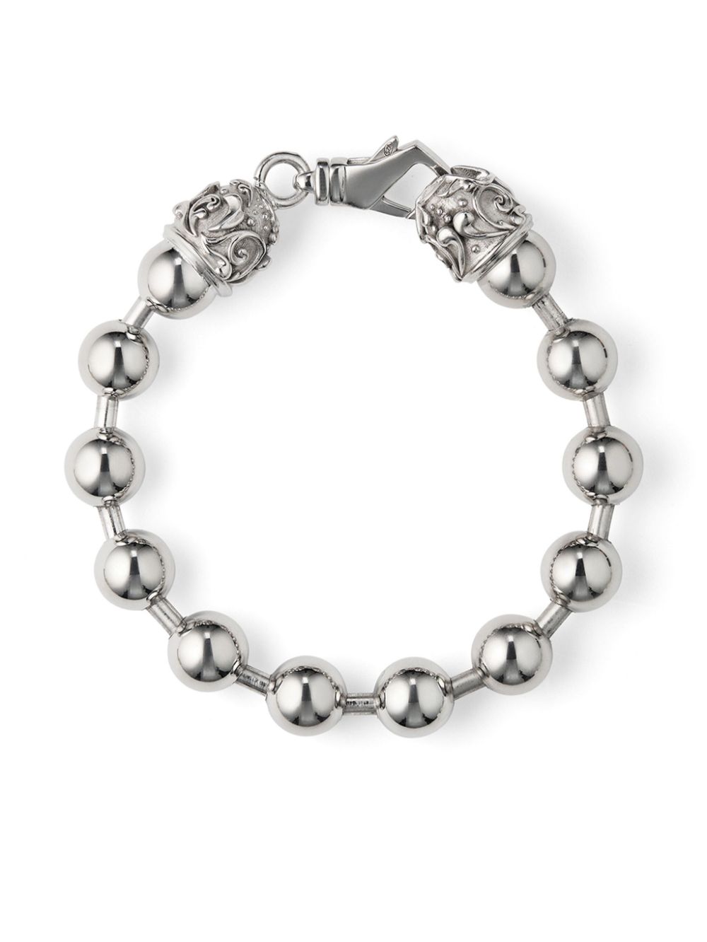 Emanuele Bicocchi beaded chain bracelet - Silver von Emanuele Bicocchi