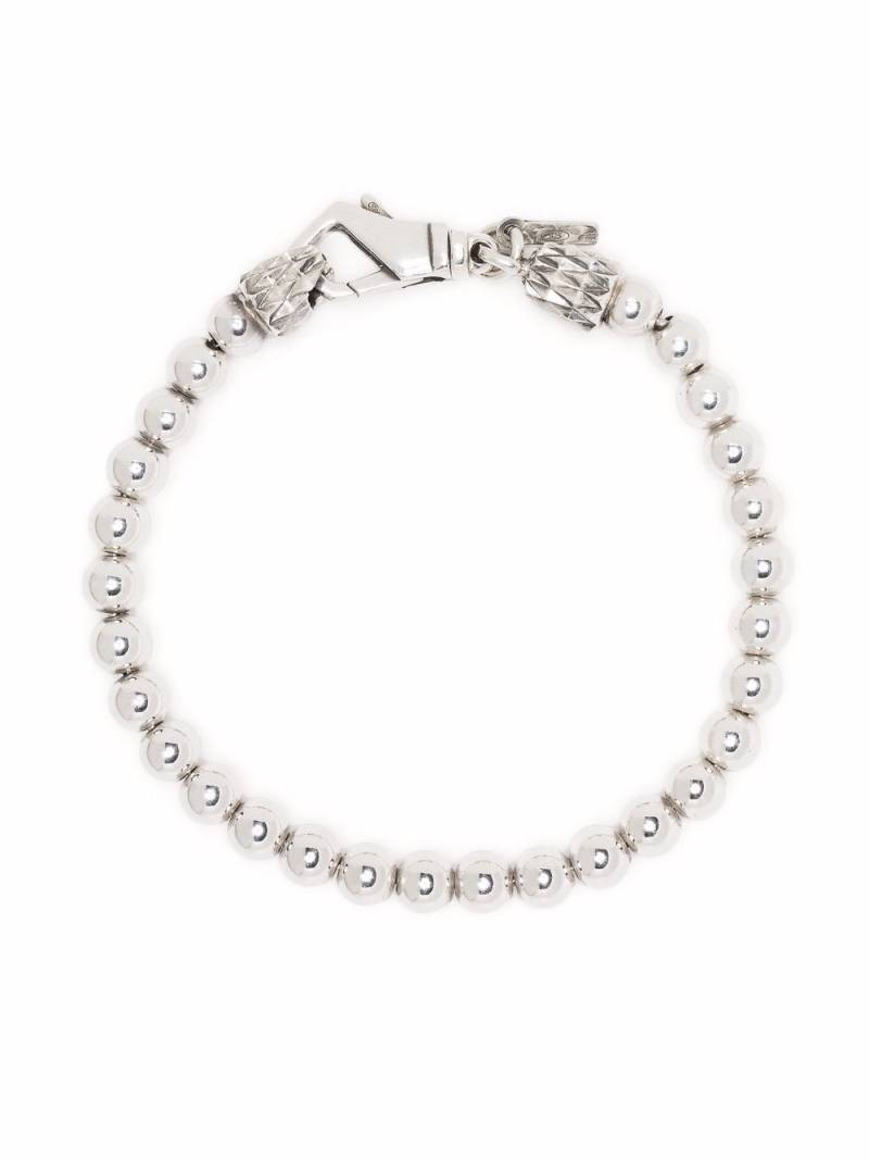 Emanuele Bicocchi beaded chain bracelet - Silver von Emanuele Bicocchi