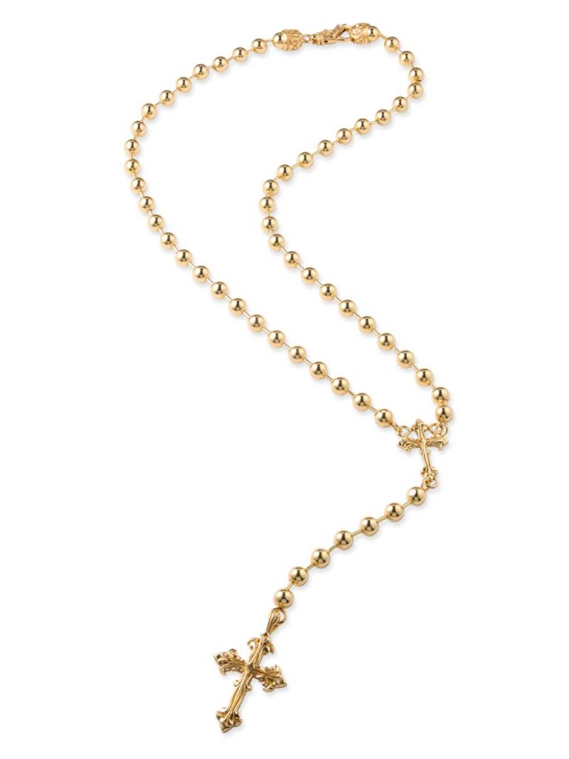 Emanuele Bicocchi beaded rosary necklace - Gold von Emanuele Bicocchi