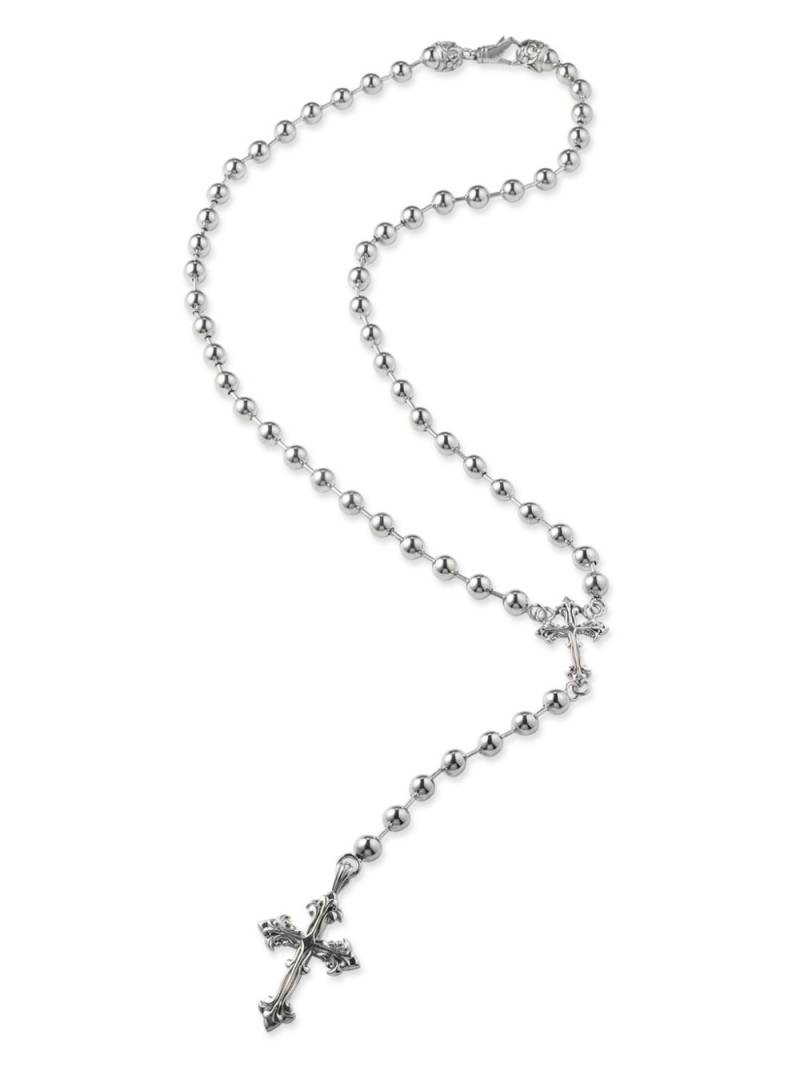 Emanuele Bicocchi beaded rosary necklace - Silver von Emanuele Bicocchi