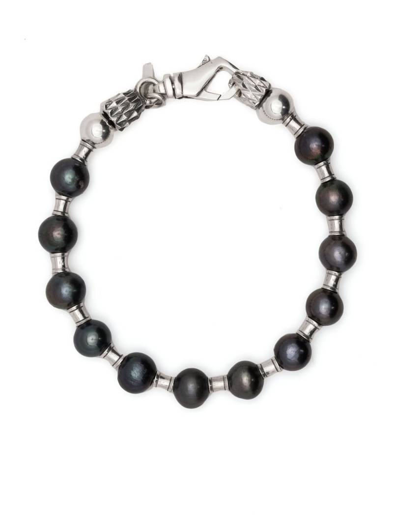 Emanuele Bicocchi black pearl silver bracelet von Emanuele Bicocchi