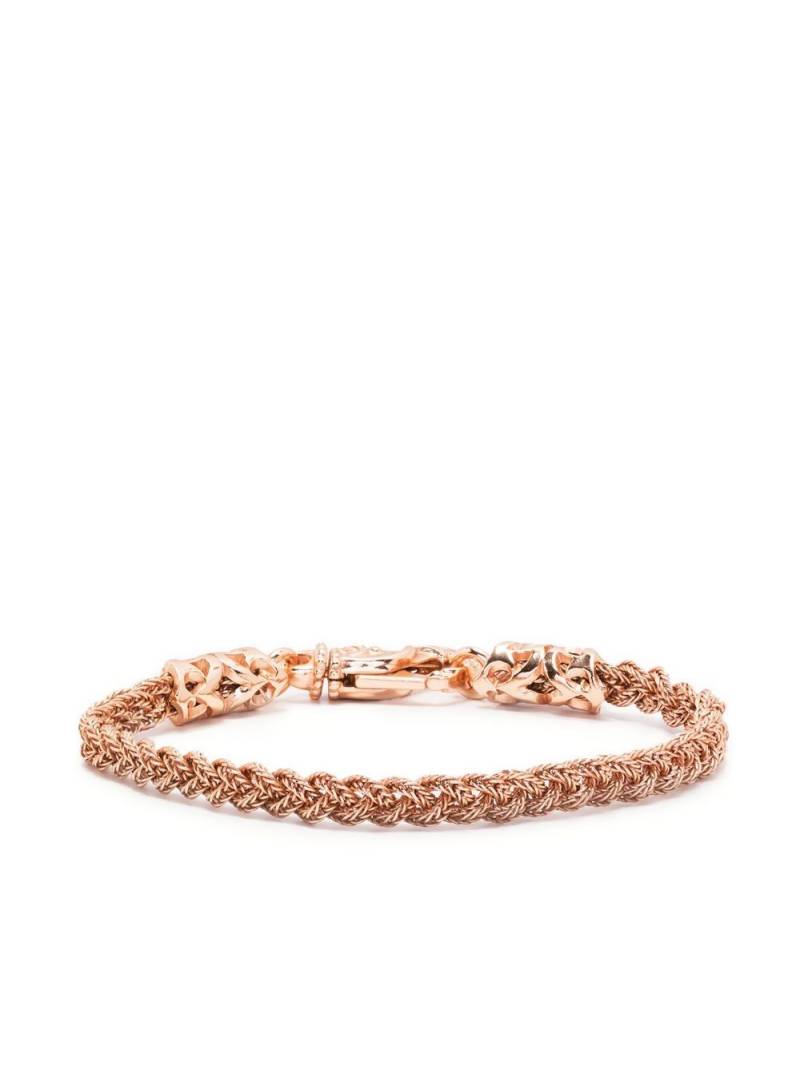 Emanuele Bicocchi braided chain-link bracelet - Pink von Emanuele Bicocchi