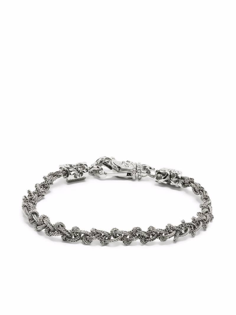 Emanuele Bicocchi braided knot bracelet - Silver von Emanuele Bicocchi