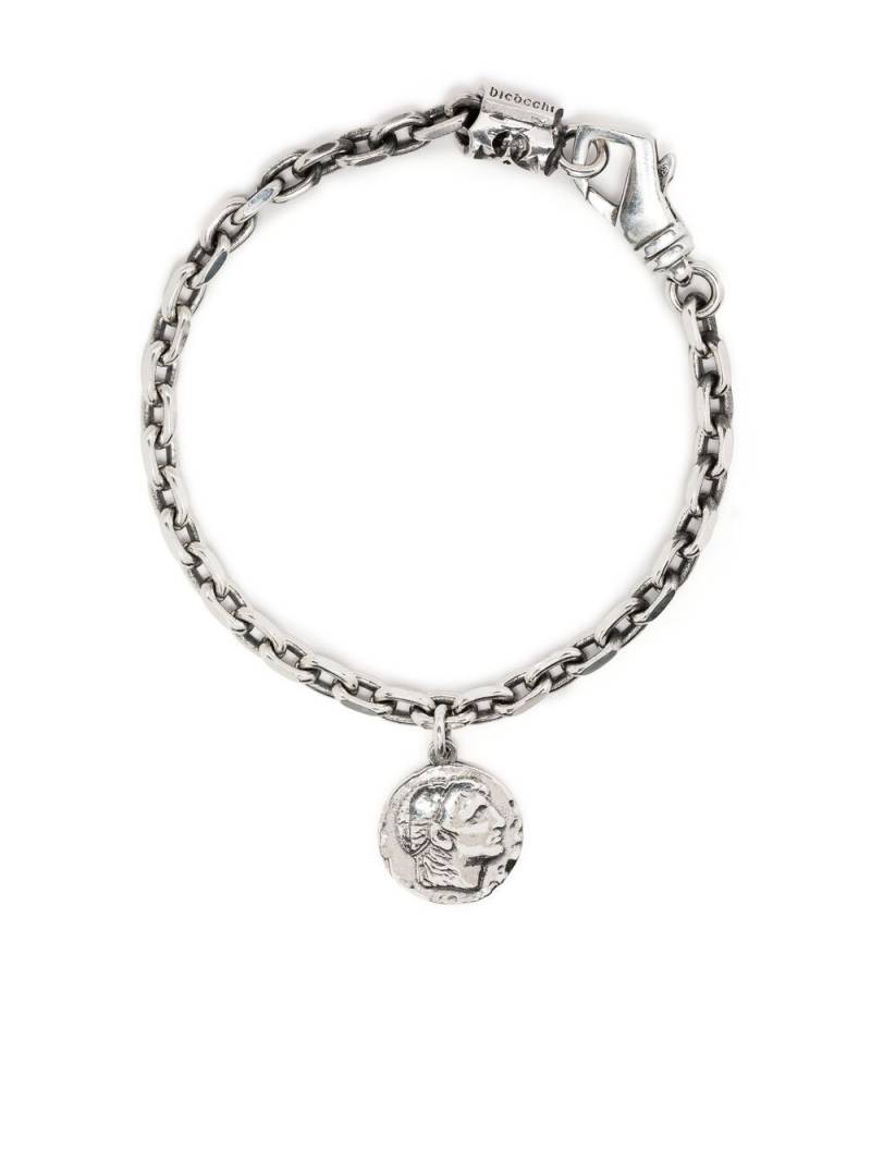 Emanuele Bicocchi coin charm bracelet - Silver von Emanuele Bicocchi