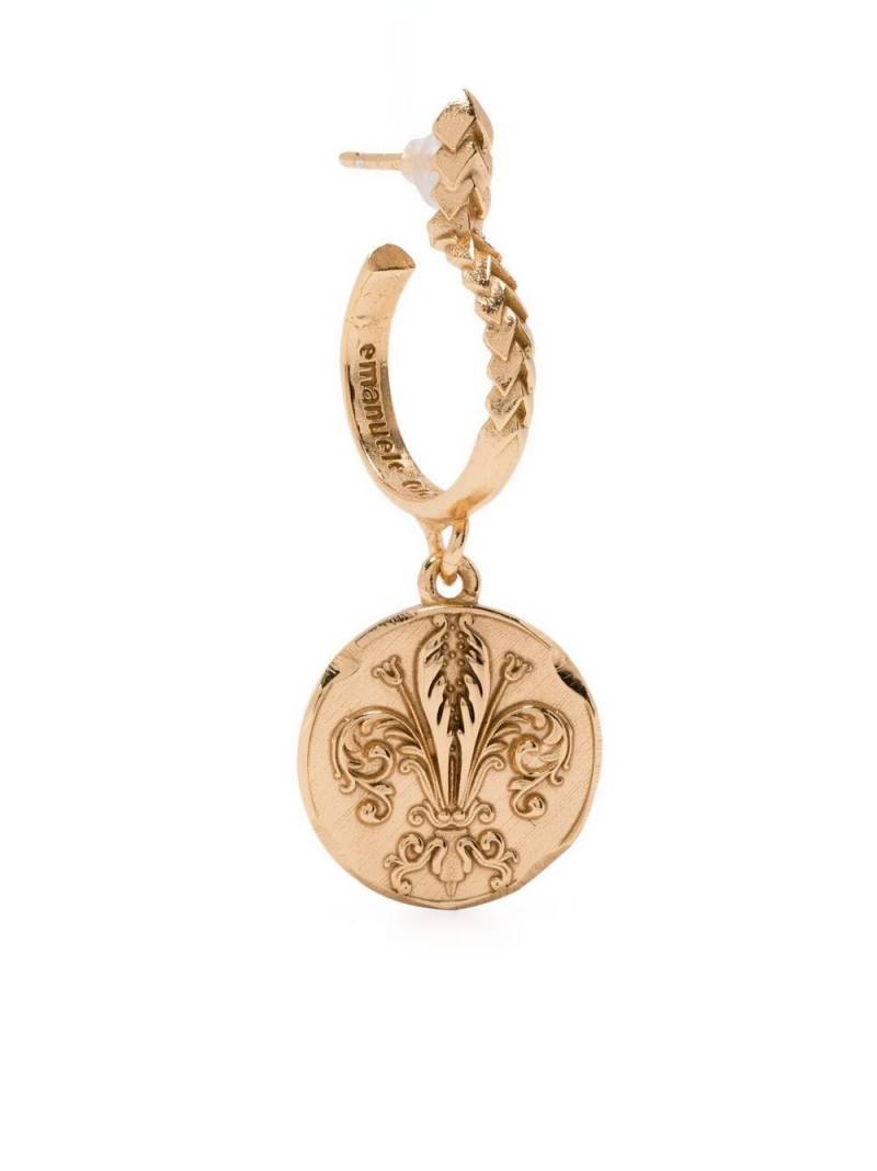 Emanuele Bicocchi coin-pendant earring - Gold von Emanuele Bicocchi