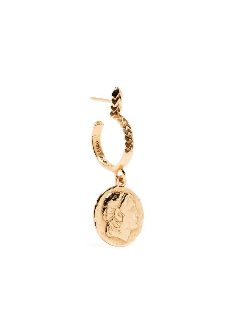 Emanuele Bicocchi coin-pendant earrings - Gold von Emanuele Bicocchi