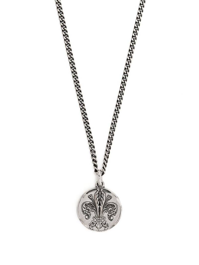 Emanuele Bicocchi coin-pendant necklace - Silver von Emanuele Bicocchi