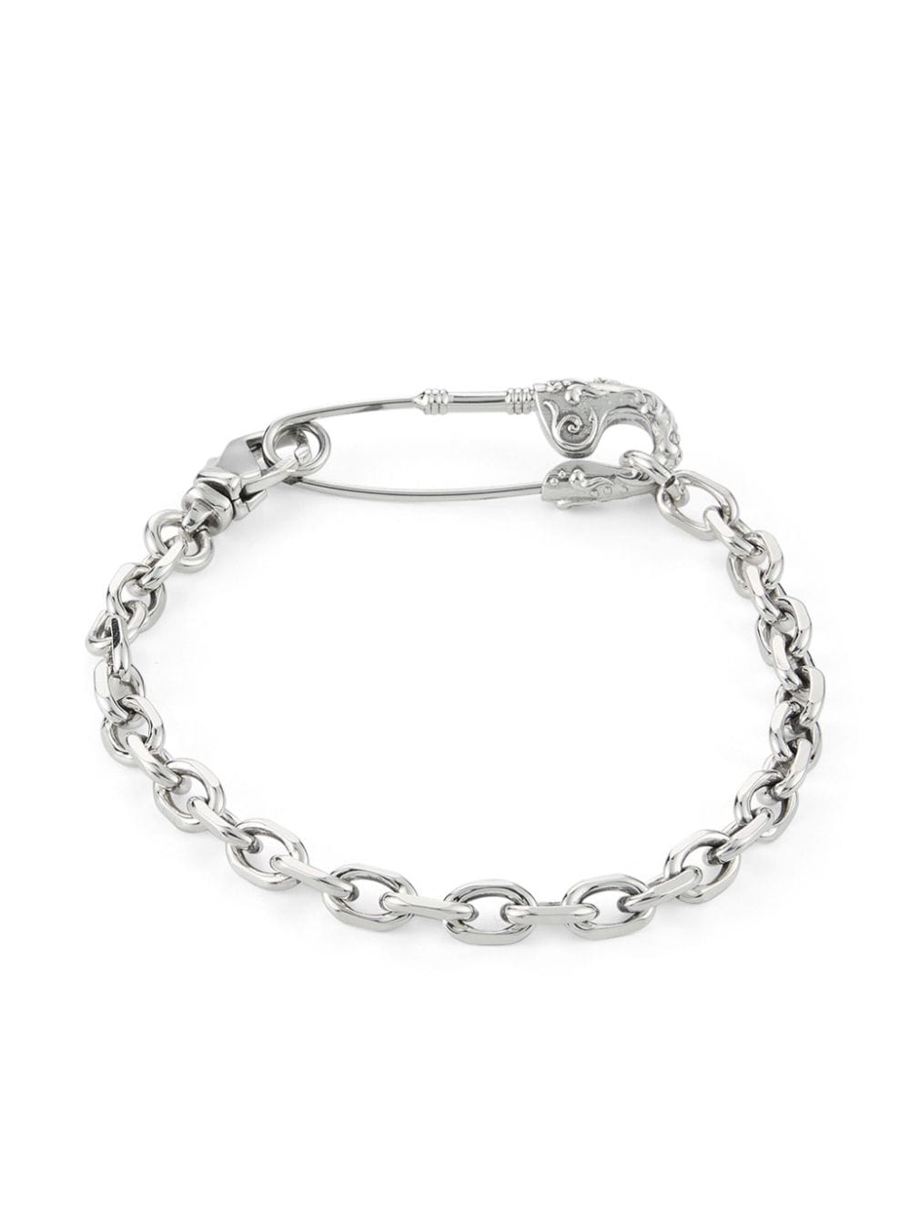 Emanuele Bicocchi crest pin bracelet - Silver von Emanuele Bicocchi