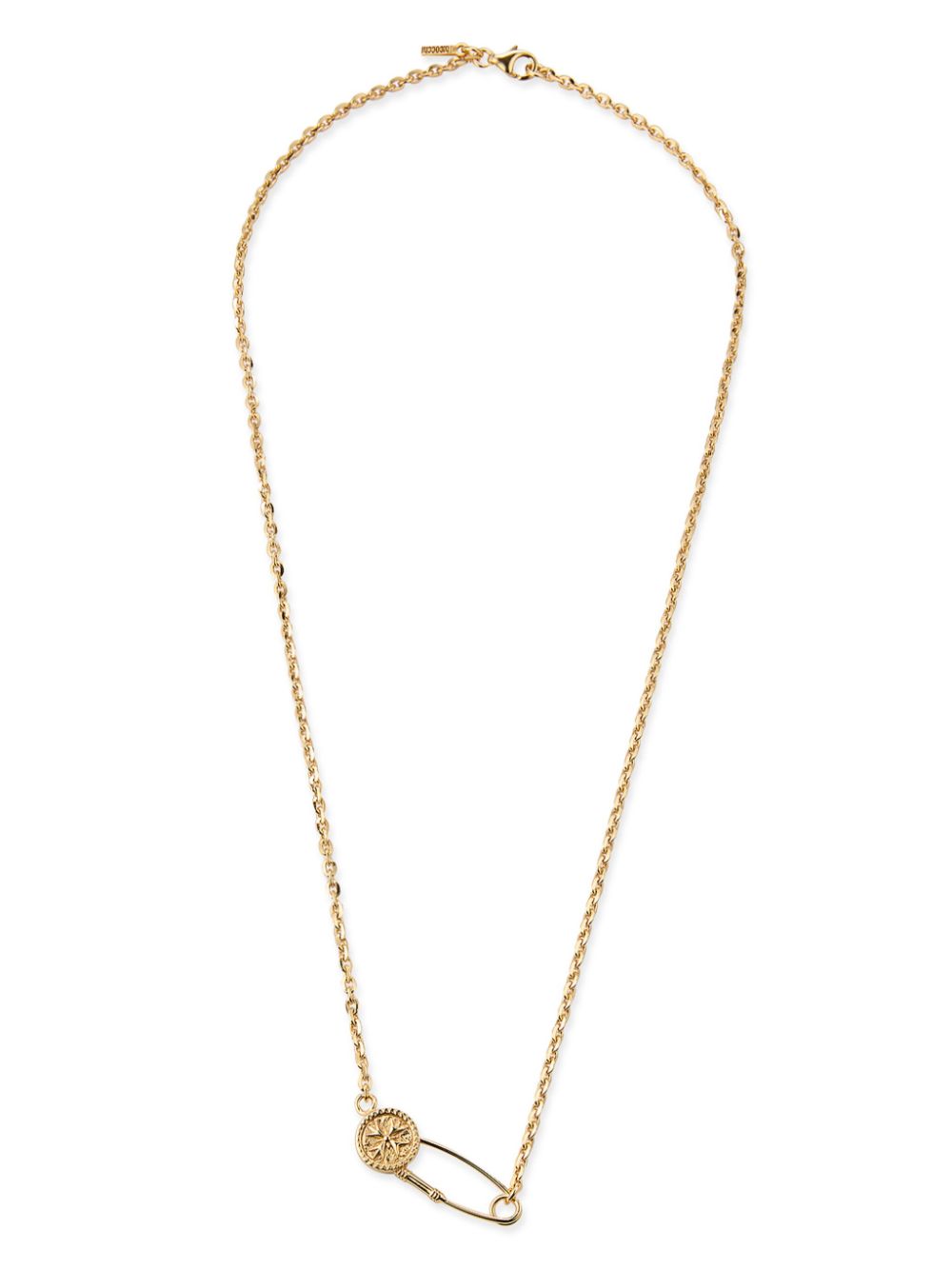 Emanuele Bicocchi crest pin necklace - Gold von Emanuele Bicocchi