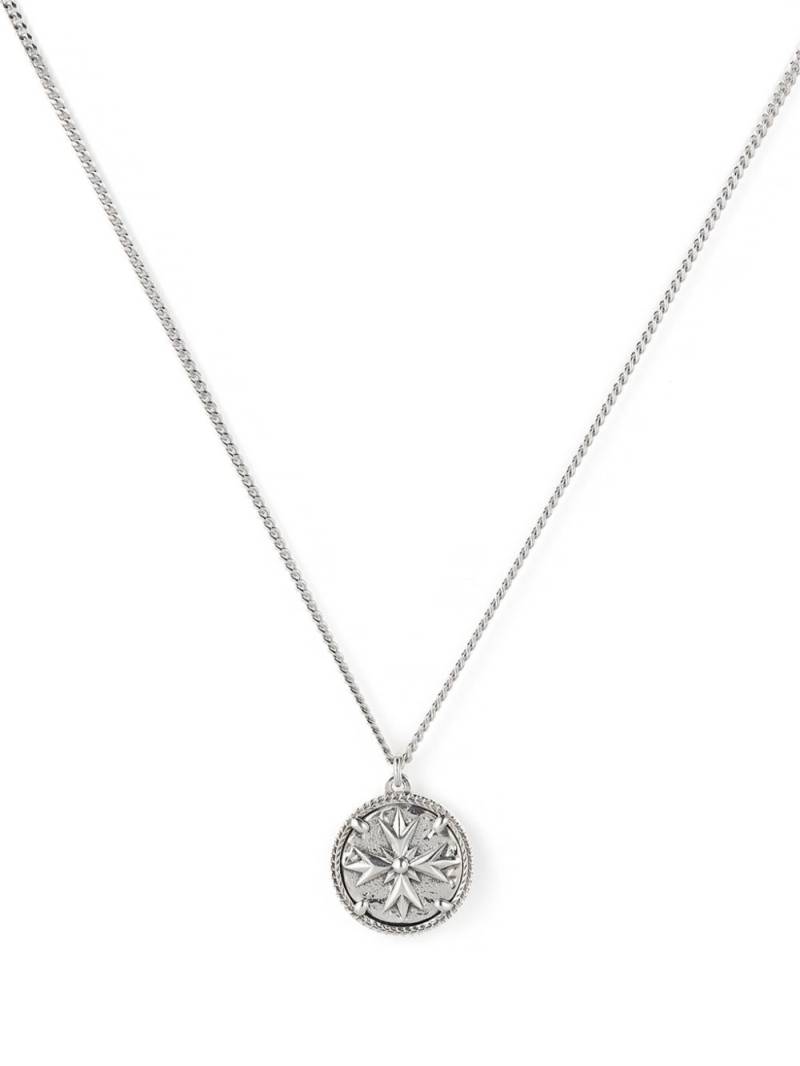 Emanuele Bicocchi crest tag pendant necklace - Silver von Emanuele Bicocchi