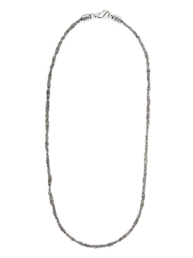 Emanuele Bicocchi crocheted chain necklace - Silver von Emanuele Bicocchi