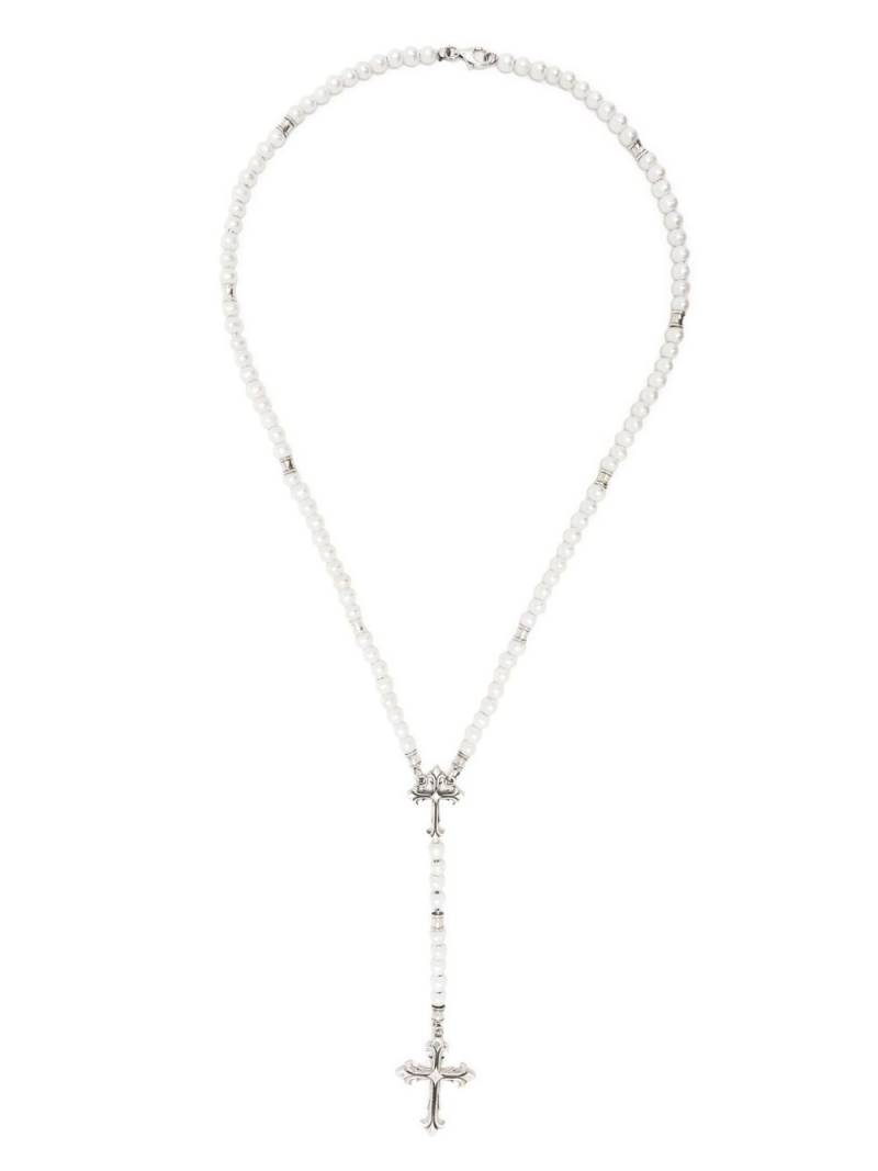 Emanuele Bicocchi pearl rosary necklace - White von Emanuele Bicocchi