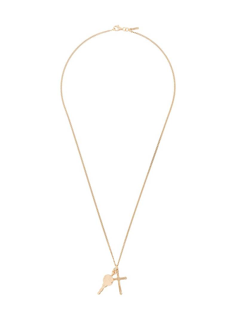 Emanuele Bicocchi cross pendant chain necklace - Gold von Emanuele Bicocchi