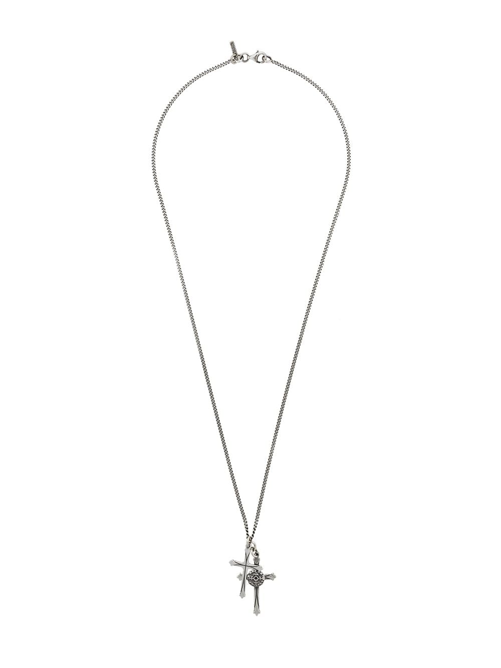 Emanuele Bicocchi cross pendant necklace - Metallic von Emanuele Bicocchi