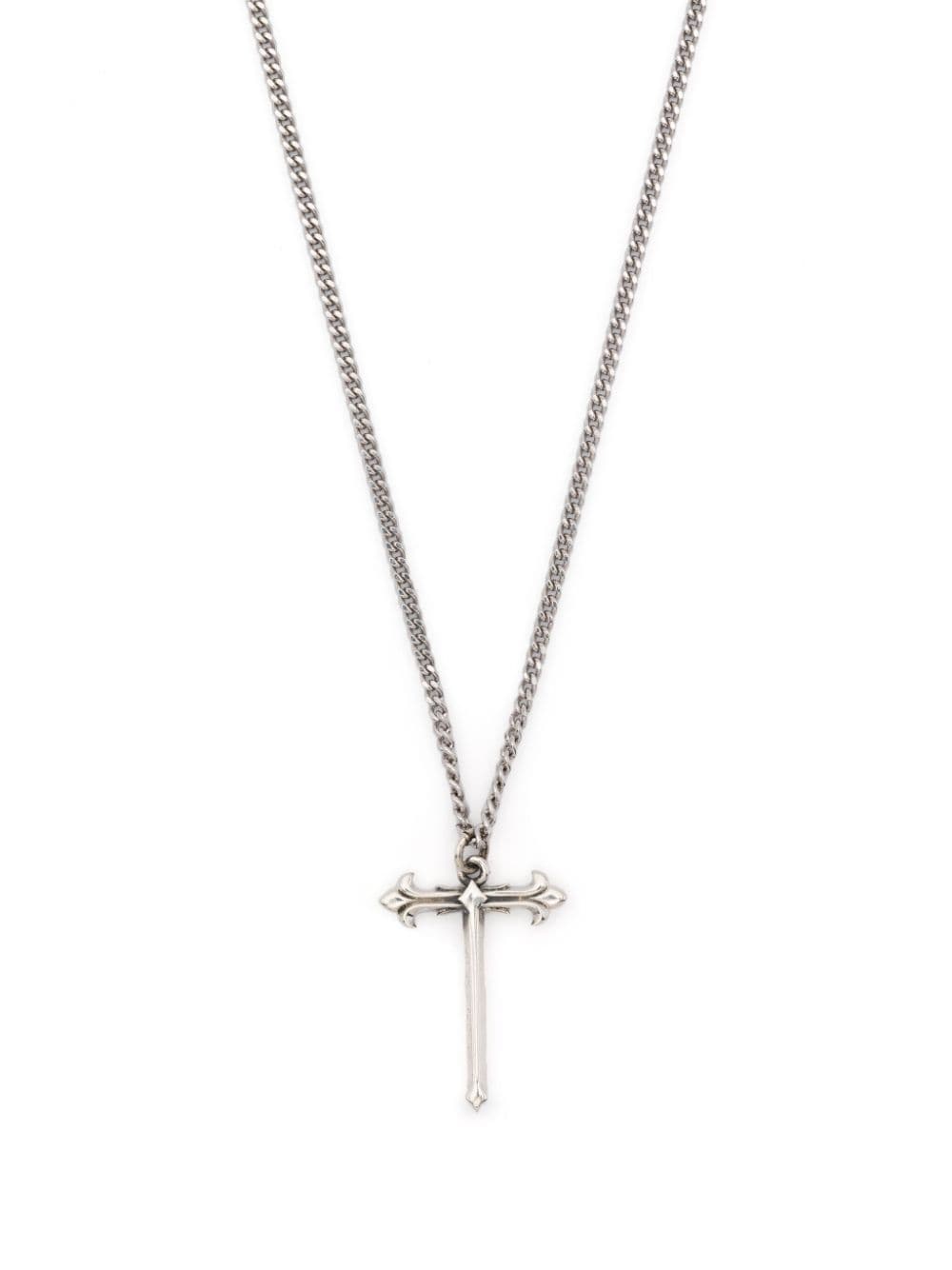 Emanuele Bicocchi cross-pendant polished-finish necklace - Silver von Emanuele Bicocchi